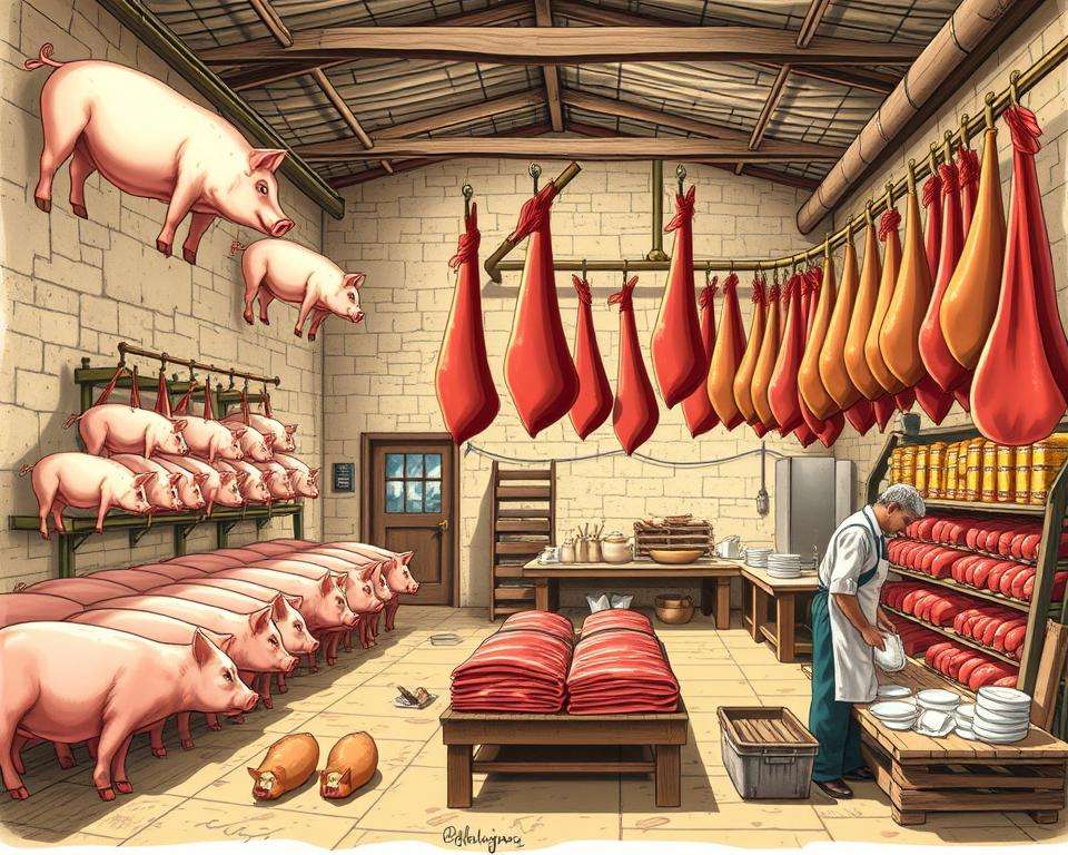 Proces produkcji szynki parmeńskiej Proces produkcji szynki parmeńskiej