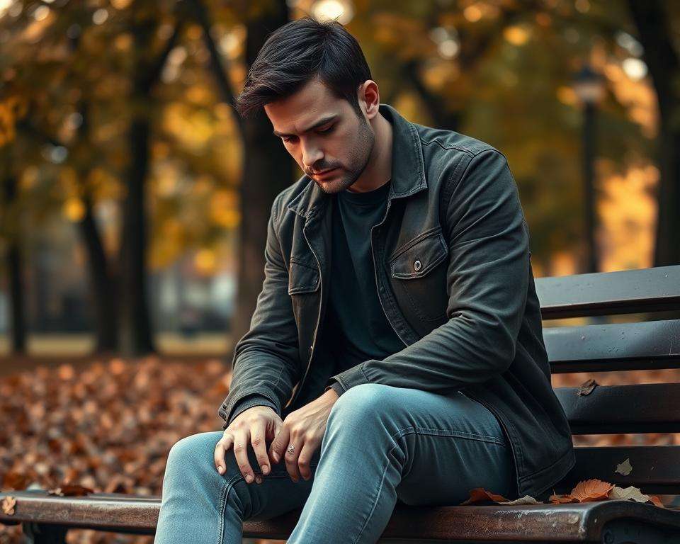 mężczyzna po przejściach emocjonalnych mężczyzna po przejściach emocjonalnych
