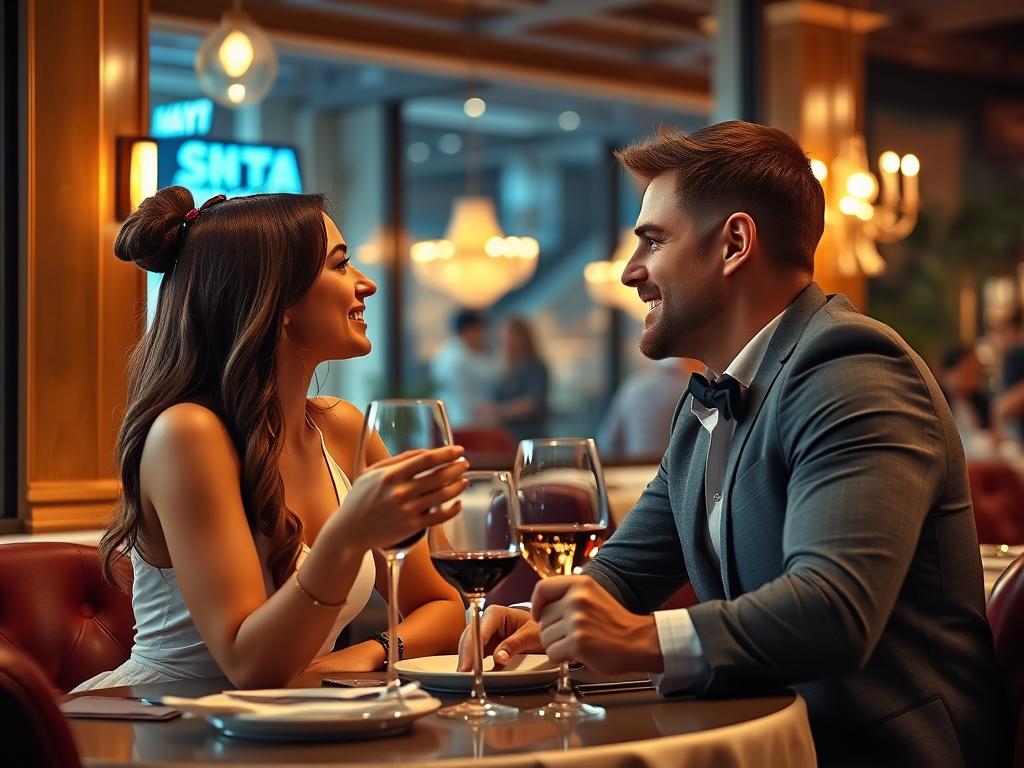 Para na randce, mężczyzna intensywnie flirtuje, jak rozpoznać bawidamka