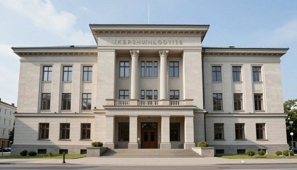 Budynek sądu symbol wymiaru sprawiedliwości