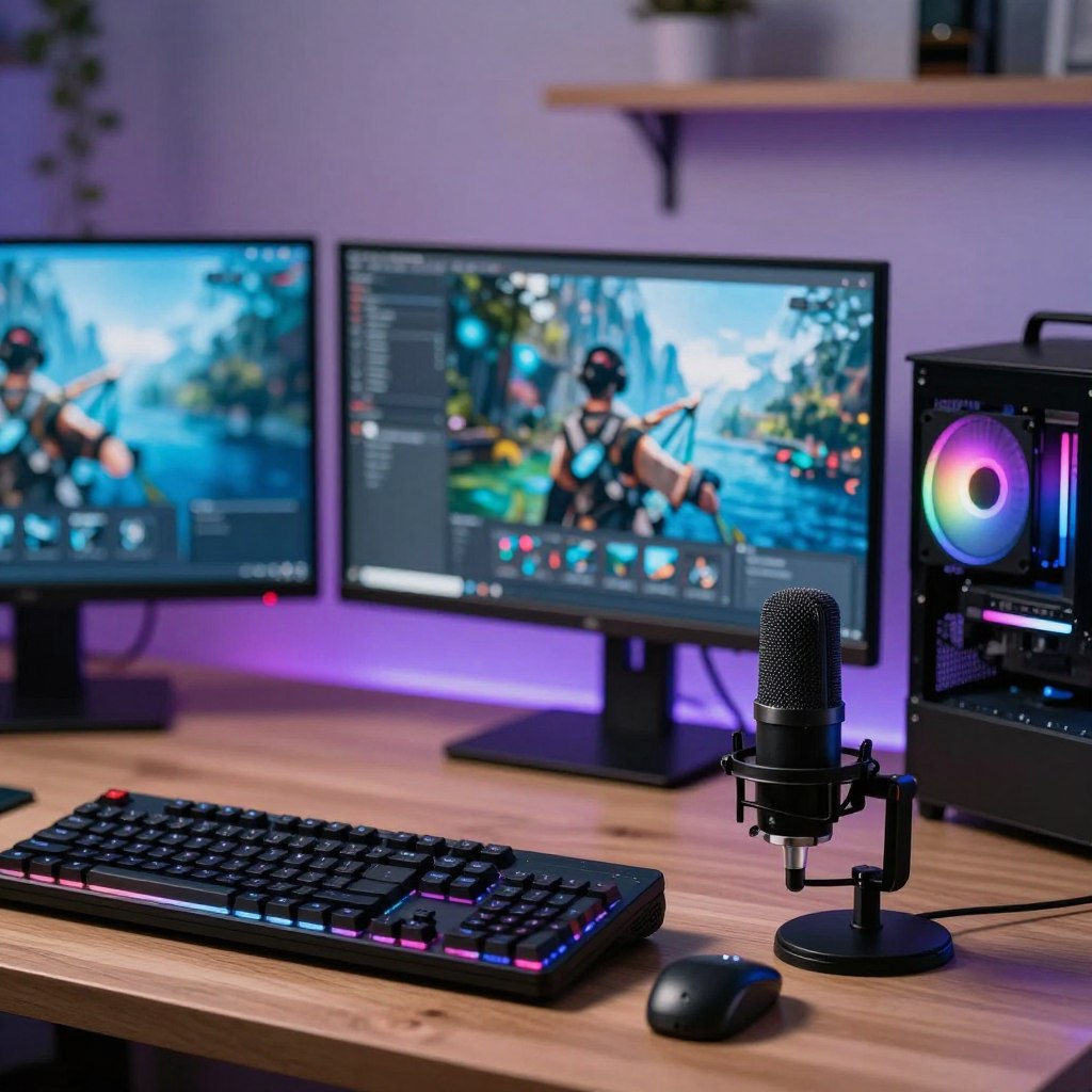 Streaming setup sprzęt do transmisji na żywo