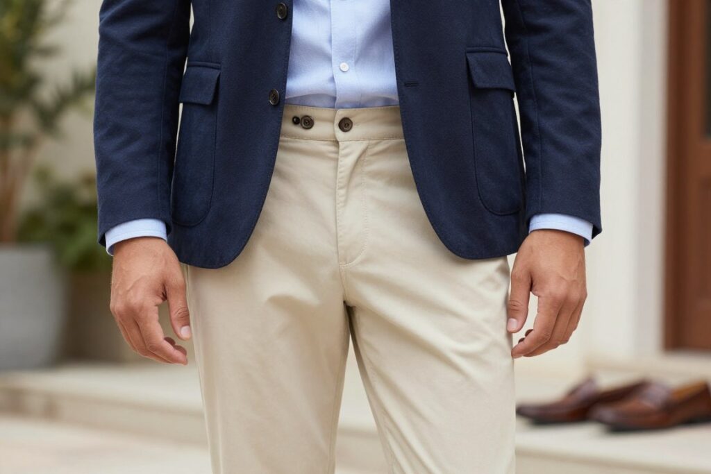Strój na poprawiny męski w stylu smart casual