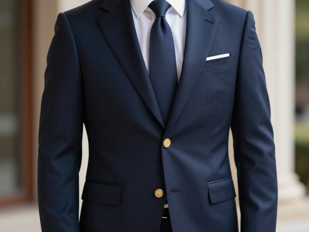Granatowy żakiet elegancko dopasowany do fuksjowej sukienki maxi Granatowy żakiet elegancko dopasowany do fuksjowej sukienki maxi