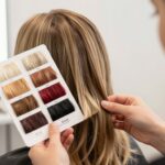 Jak dobrać kolor włosów do typu urody - paleta kolorów na tle naturalnych włosów