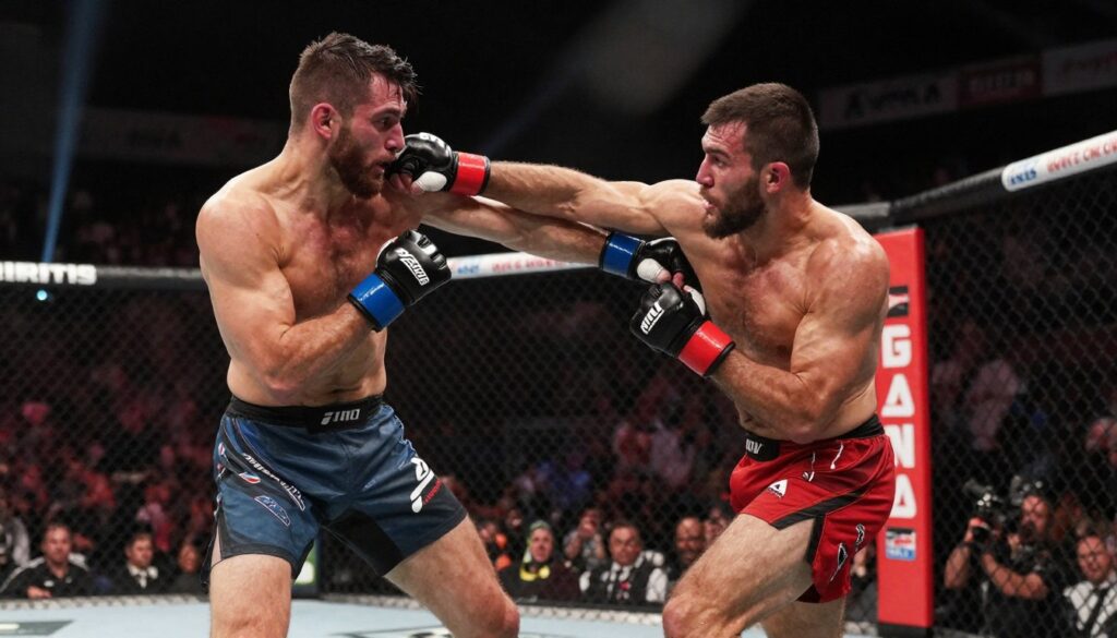Kacper Blonsky Fame MMA - walka w oktagonie