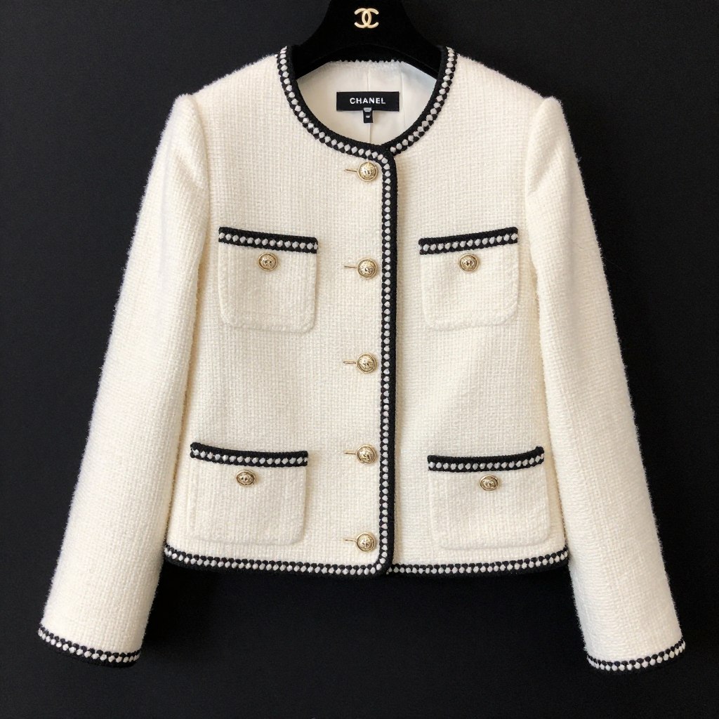 Żakiet Chanel style do fuksjowej sukienki midi na wesele Żakiet Chanel style do fuksjowej sukienki midi na wesele