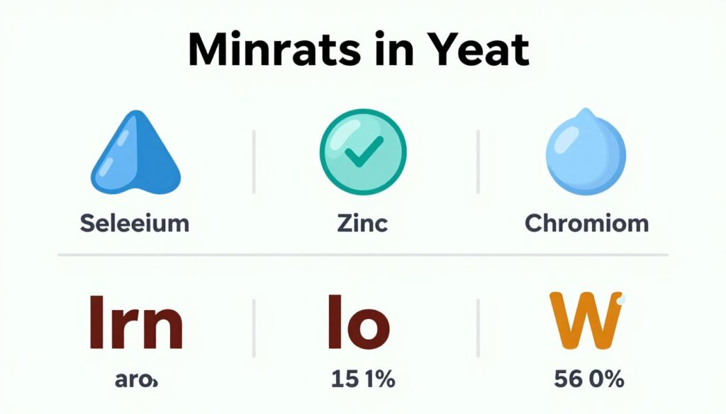 minerały zawarte w drożdżach