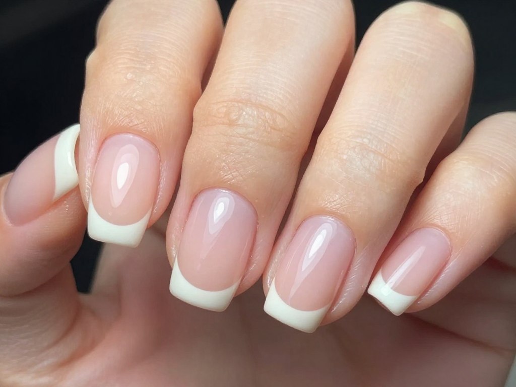 Efekt manicure hybrydowego na naturalnych paznokciach Efekt manicure hybrydowego na naturalnych paznokciach