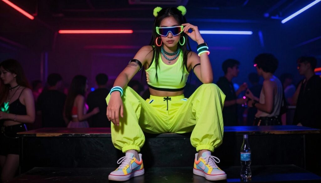Jak ubrać się na imprezę techno - stylizacja rave