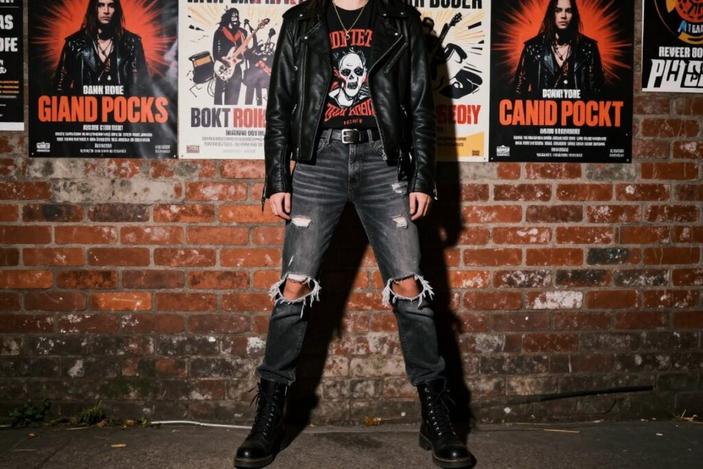 Jak ubrać się na koncert rockowy - stylizacja rock