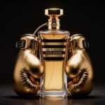 Jean Paul Gaultier Scandal Pour Homme flakon w kształcie rękawic bokserskich na eleganckim tle
