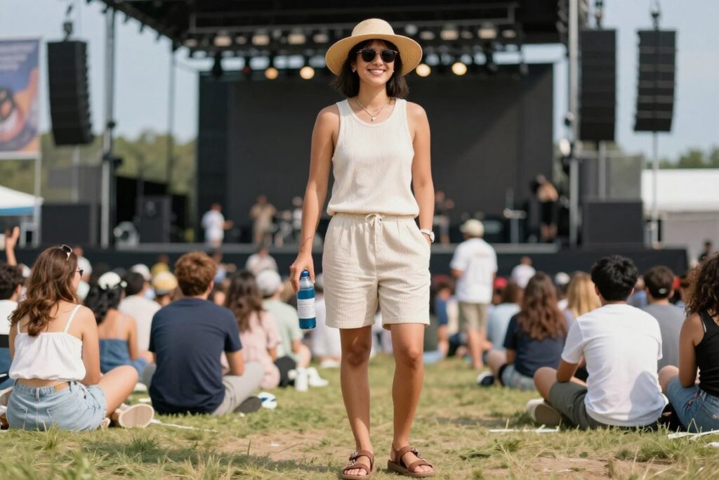 Letni strój na koncert plenerowy