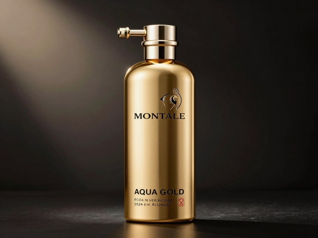 Montale Aqua Gold perfumy złoty flakon Montale Aqua Gold perfumy złoty flakon
