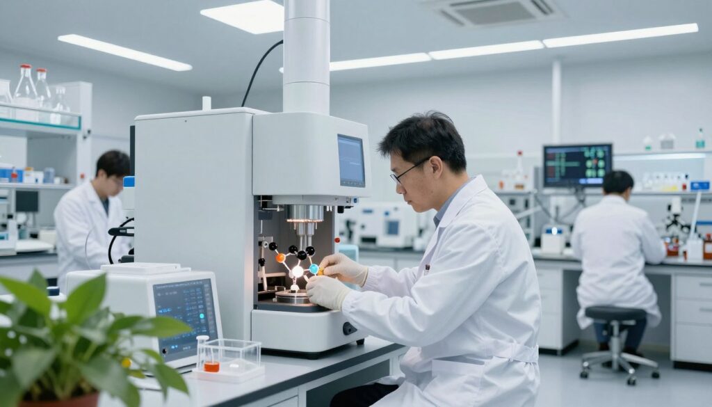 Nowoczesne laboratorium produkujące syntetyczne kastoreum