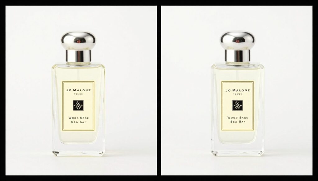 Porównanie butelki tester vs regularna Jo Malone Porównanie butelki tester vs regularna Jo Malone