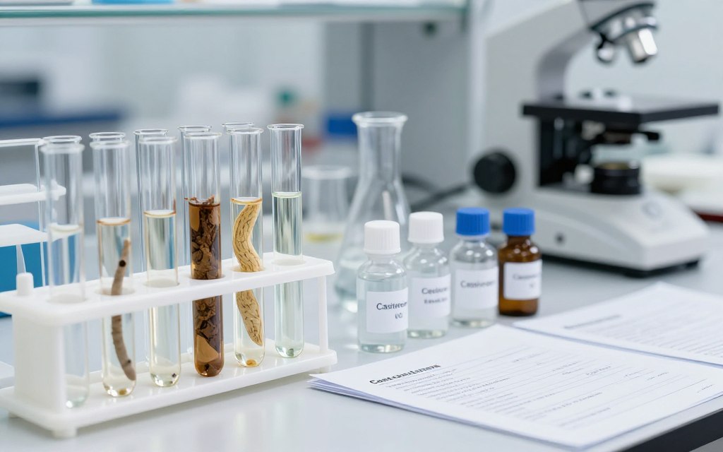 Porównanie naturalnego i syntetycznego kastoreum w probówkach laboratoryjnych