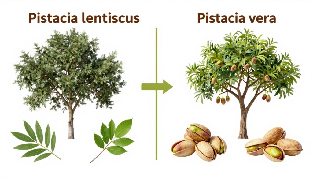 Porównanie pistacji kleistej i pistacji jadalnej