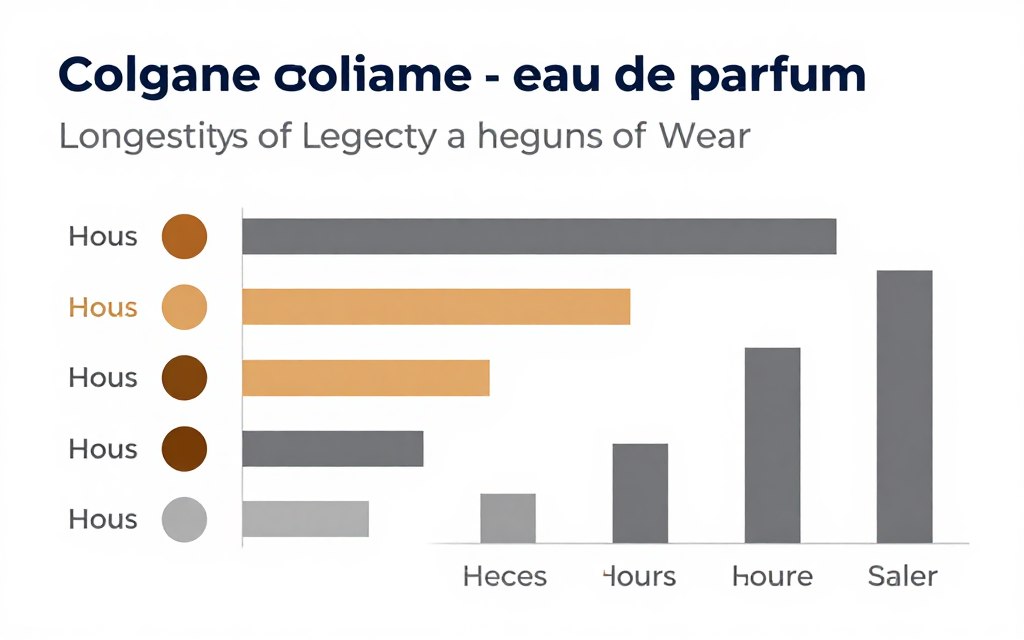 Porównanie trwałości cologne vs eau de parfum wykres Porównanie trwałości cologne vs eau de parfum wykres