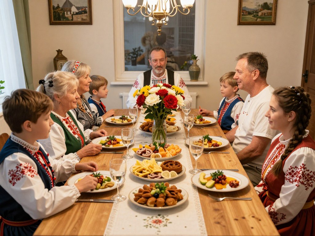 Rodzinny obiad Dzień Matki święto
