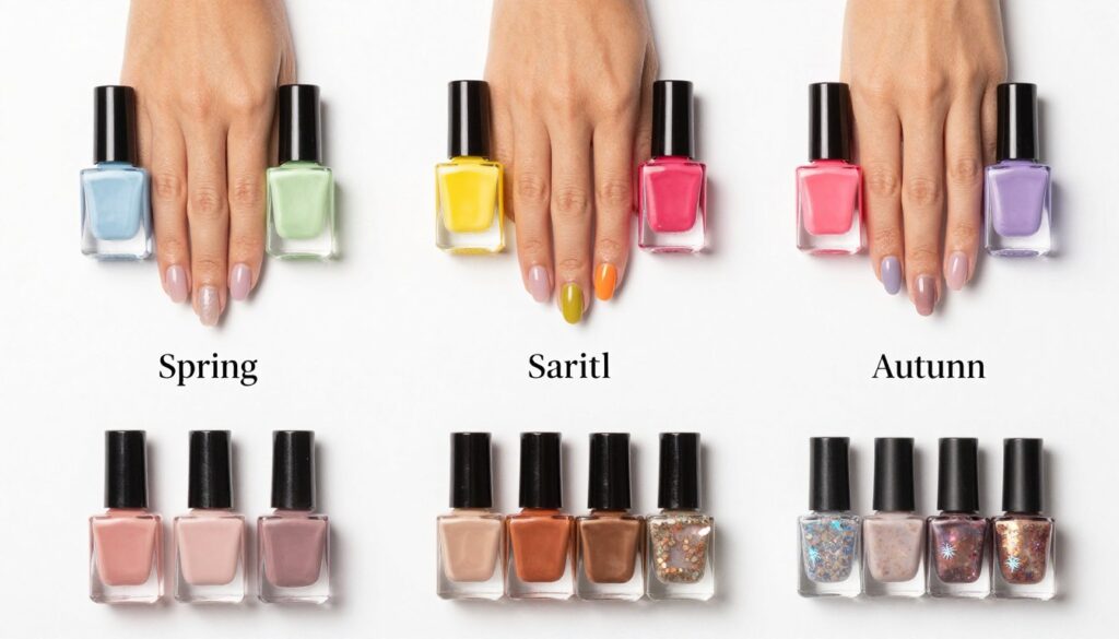 Sezonowe inspiracje manicure dla opalonej skóry – paleta kolorów