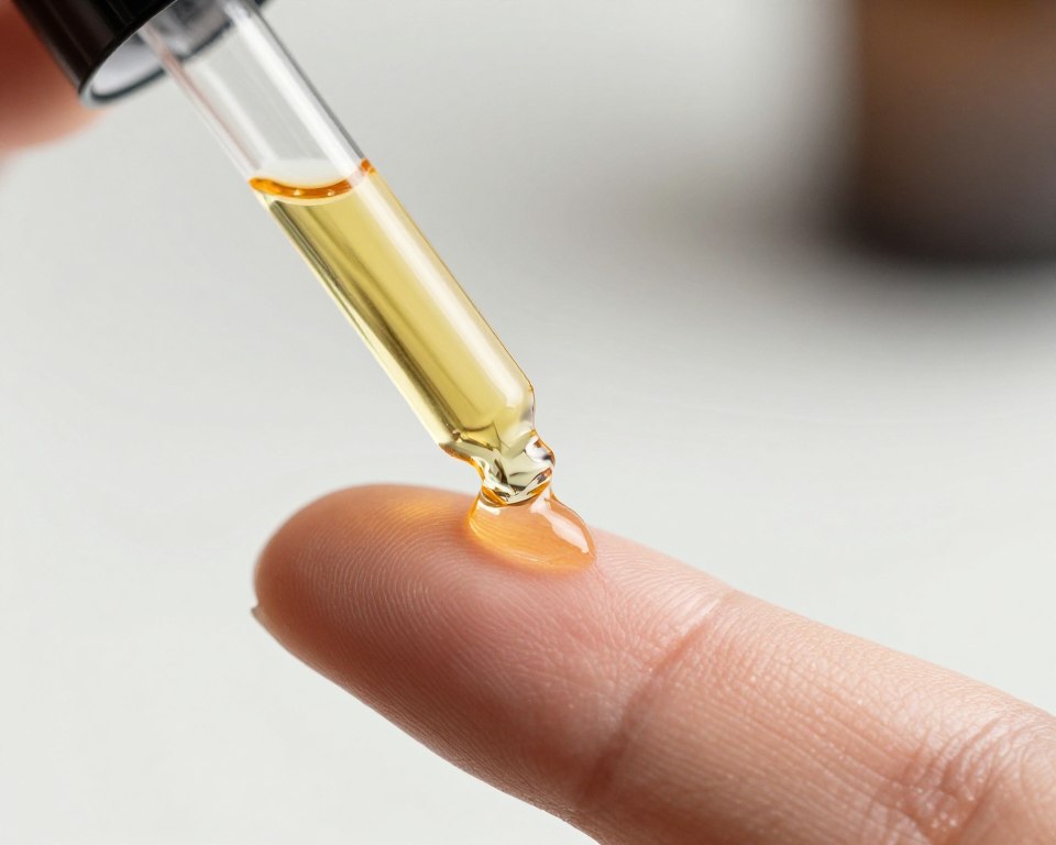 aplikacja serum na przebarwienia pipetą