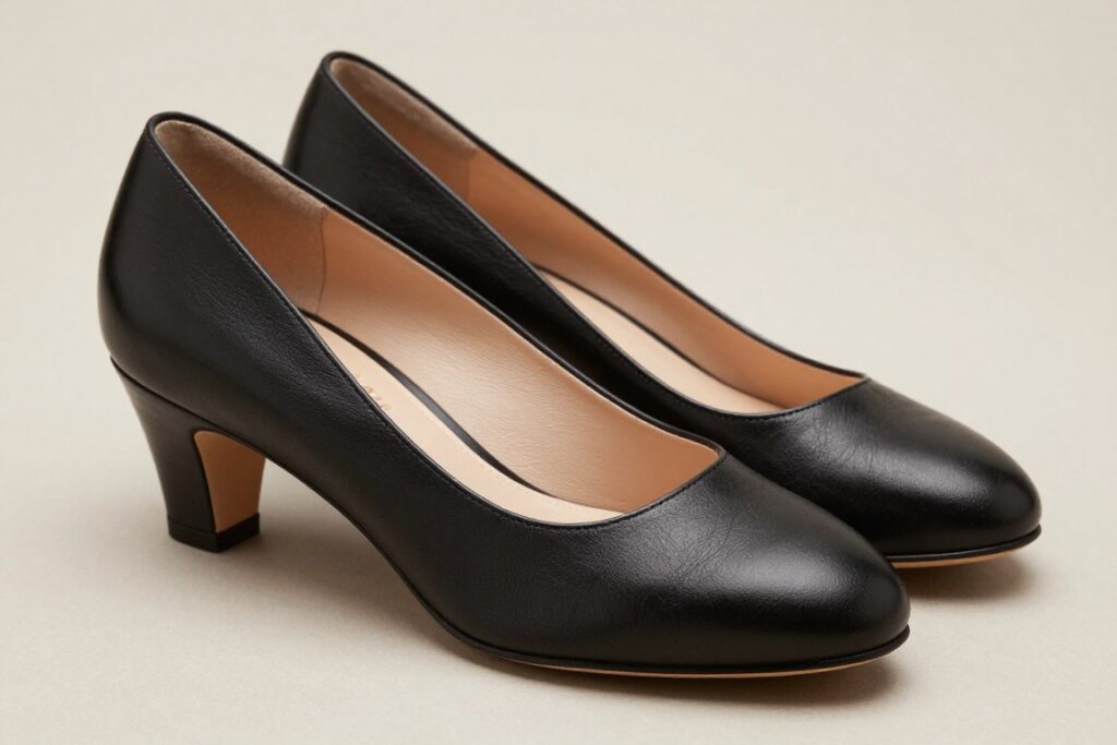 czarne buty damskie na pogrzeb