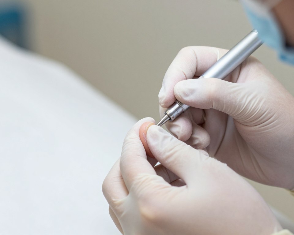 diagnostyka paznokci rosnących w dół
