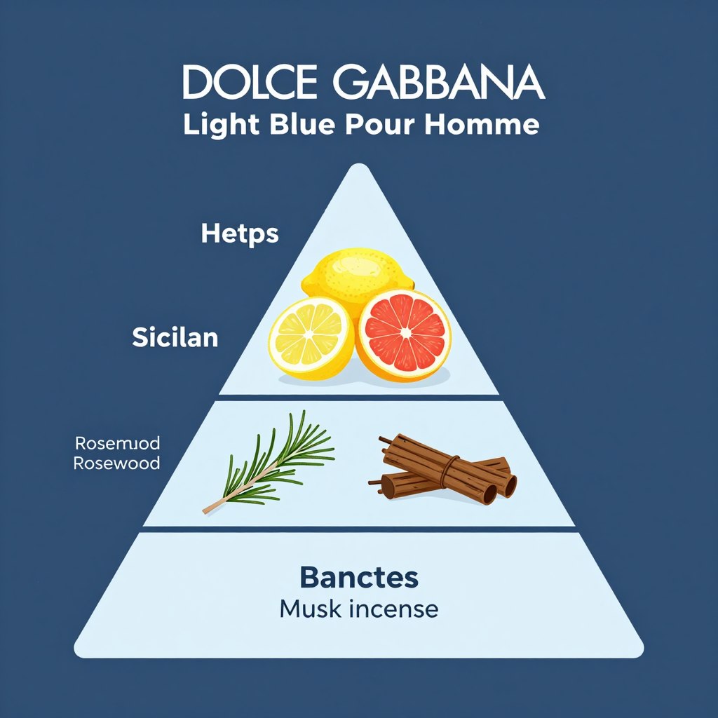 dolce gabbana light blue pour homme fragrance notes illustration dolce gabbana light blue pour homme fragrance notes illustration
