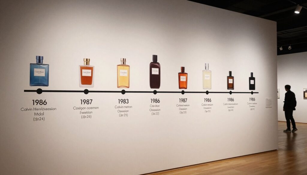 evolution of calvin klein obsession bottle design through decades