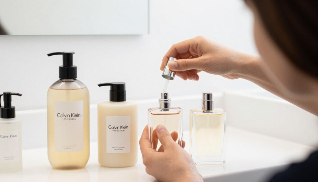 fragrance layering technique with calvin klein products