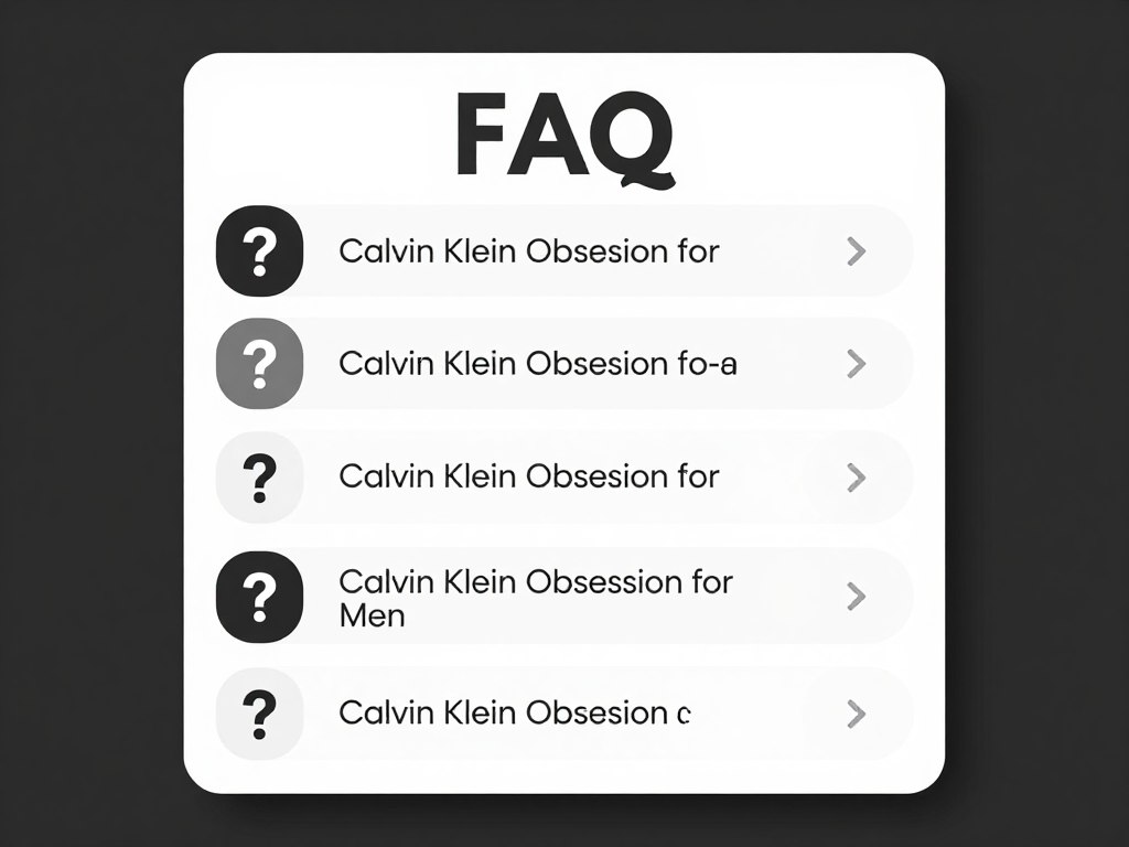 frequently asked questions about calvin klein obsession męski