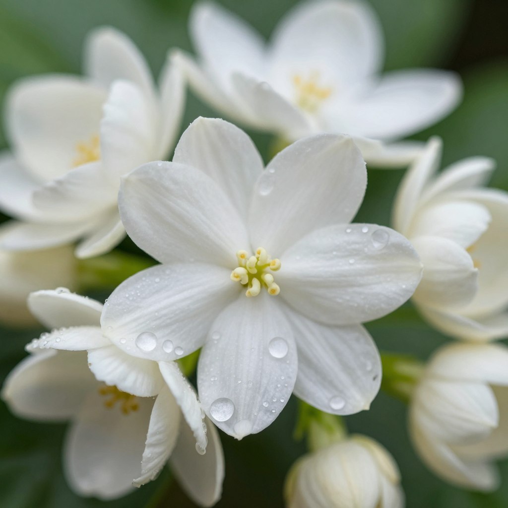 jasmine sambac flower close-up for perfume jasmine sambac flower close-up for perfume