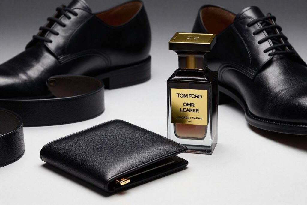 leather goods and perfume styling leather goods and perfume styling