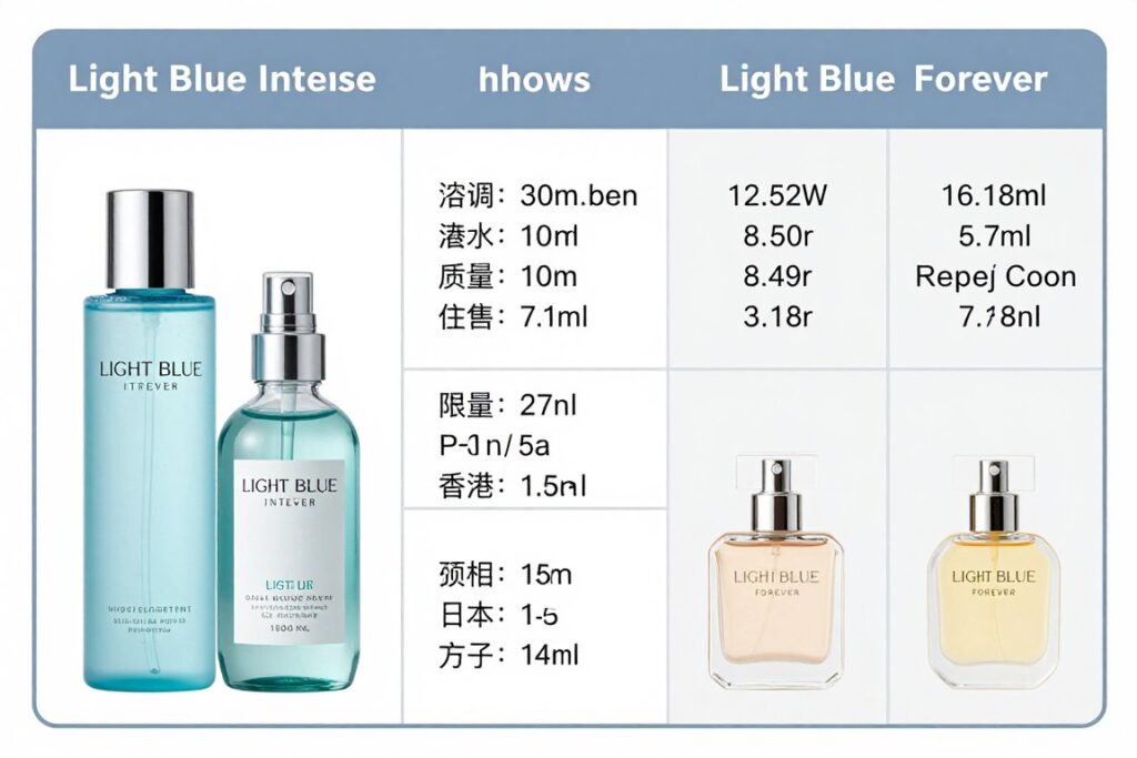 light blue intense vs forever comparison light blue intense vs forever comparison