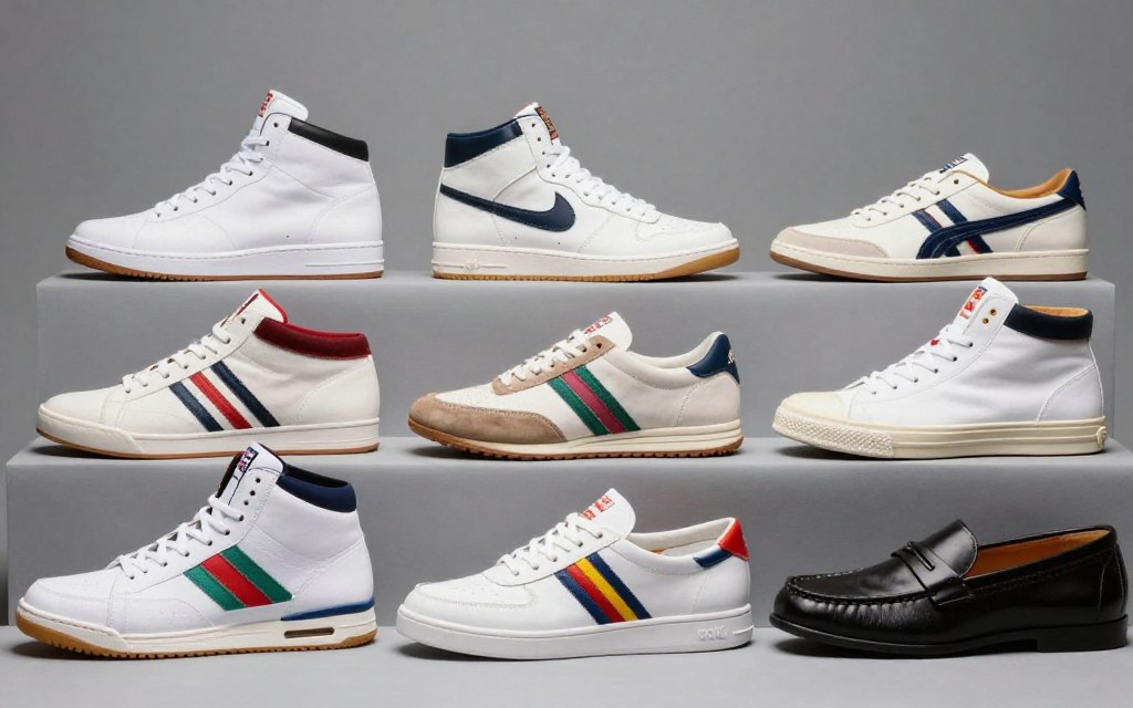 męskie buty i sneakersy lat 80