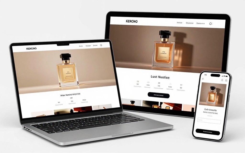 online perfume shopping on laptop and phone online perfume shopping on laptop and phone