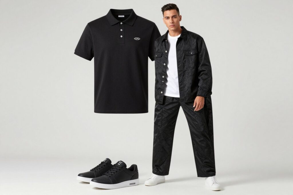 outfit męski do klubu