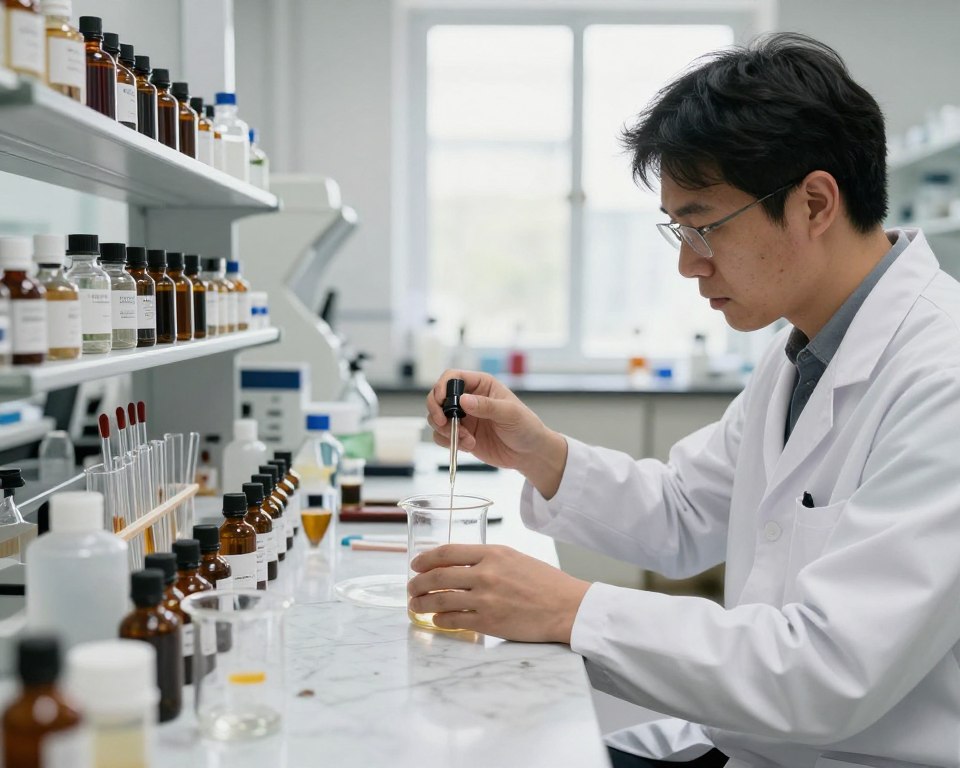 perfumiarz komponujący zapach z agarem perfumiarz komponujący zapach z agarem