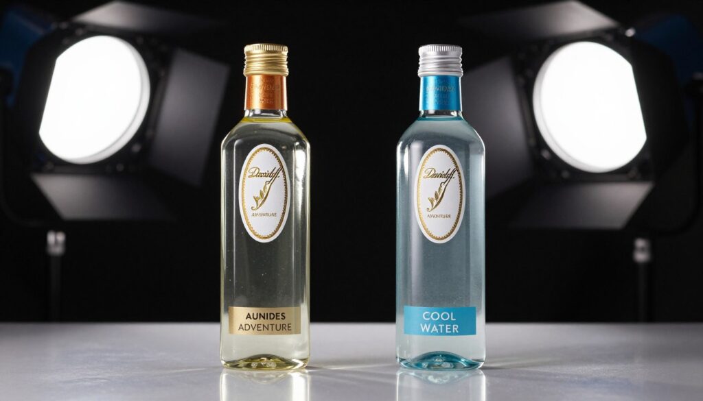 porównanie flakonu davidoff adventure i cool water obok siebie porównanie flakonu davidoff adventure i cool water obok siebie