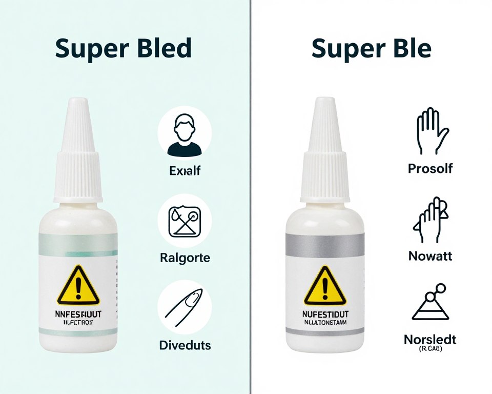 porównanie super glue i kleju do paznokci