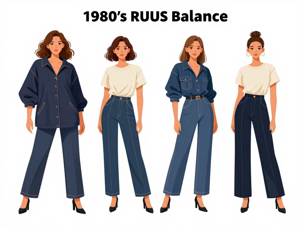 proporcje w stylizacjach lat 80