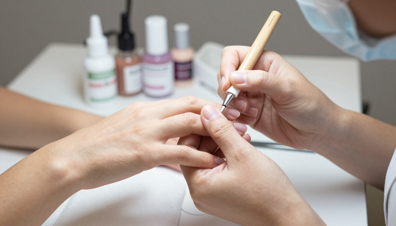 przedłużanie paznokci na tipsie - profesjonalny manicure