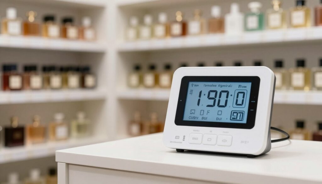 termometr i higrometr przy kolekcji perfum termometr i higrometr przy kolekcji perfum