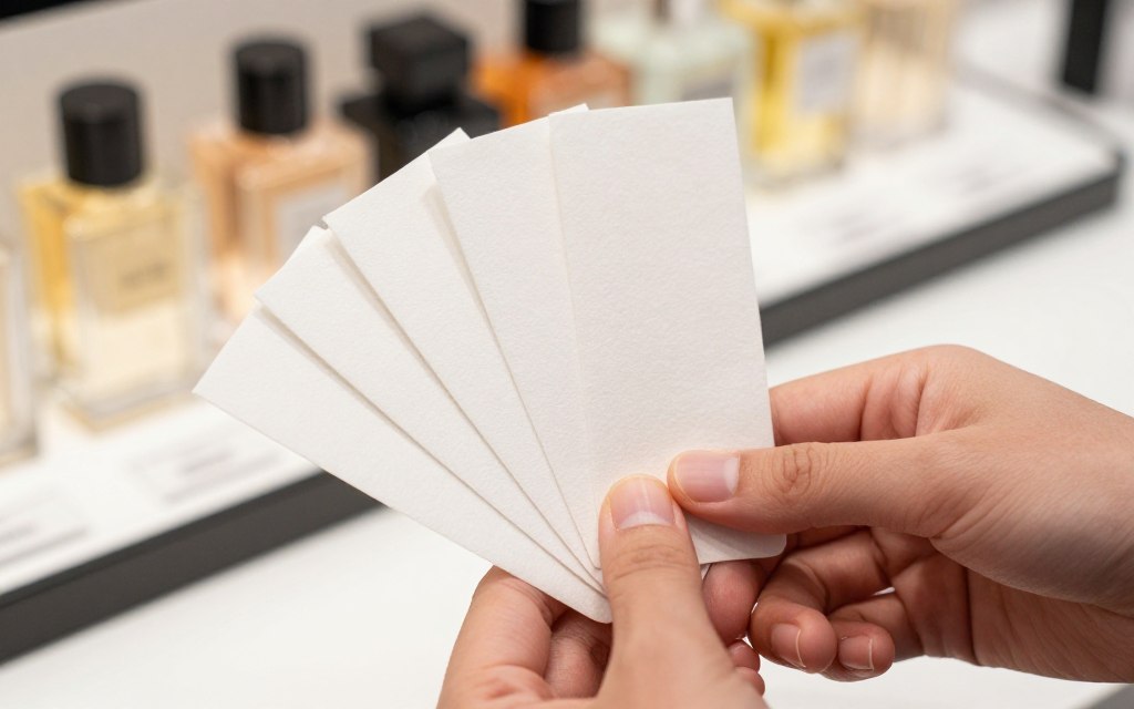 testowanie perfum na blotterze papierowym testowanie perfum na blotterze papierowym