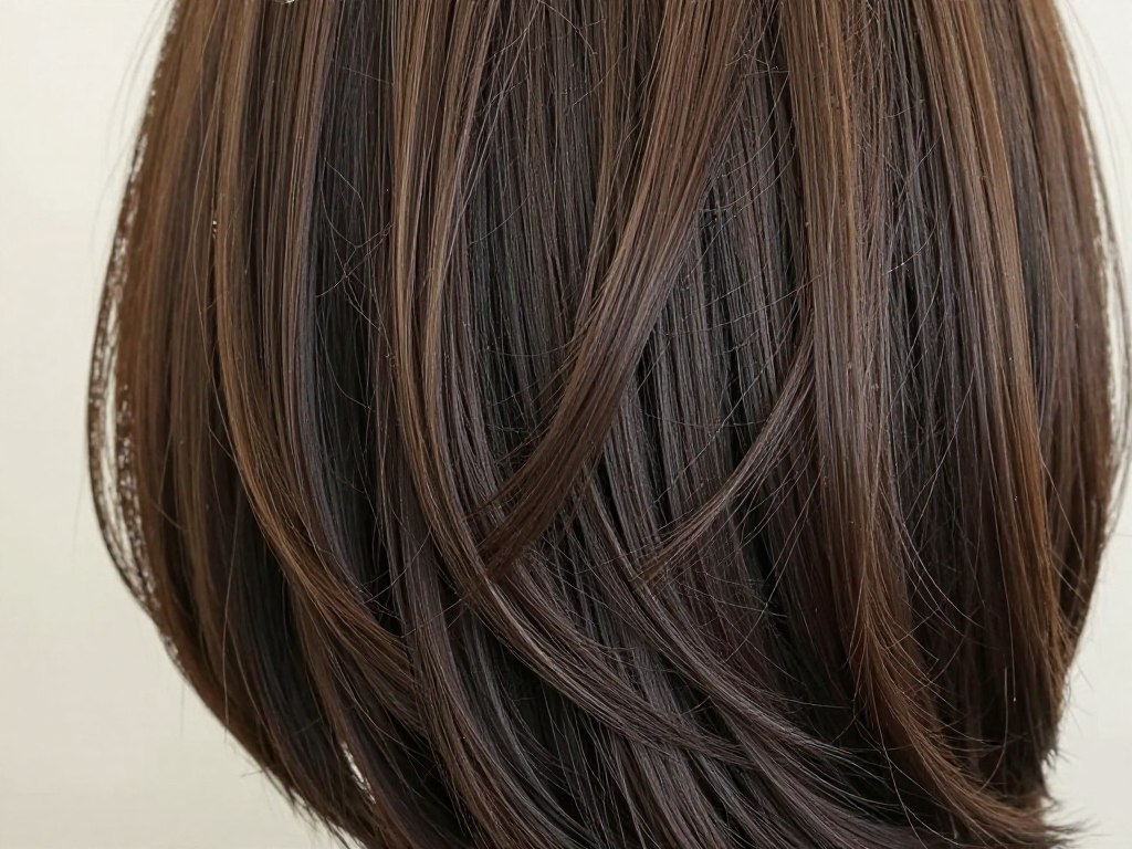 warstwy cieniowany long bob