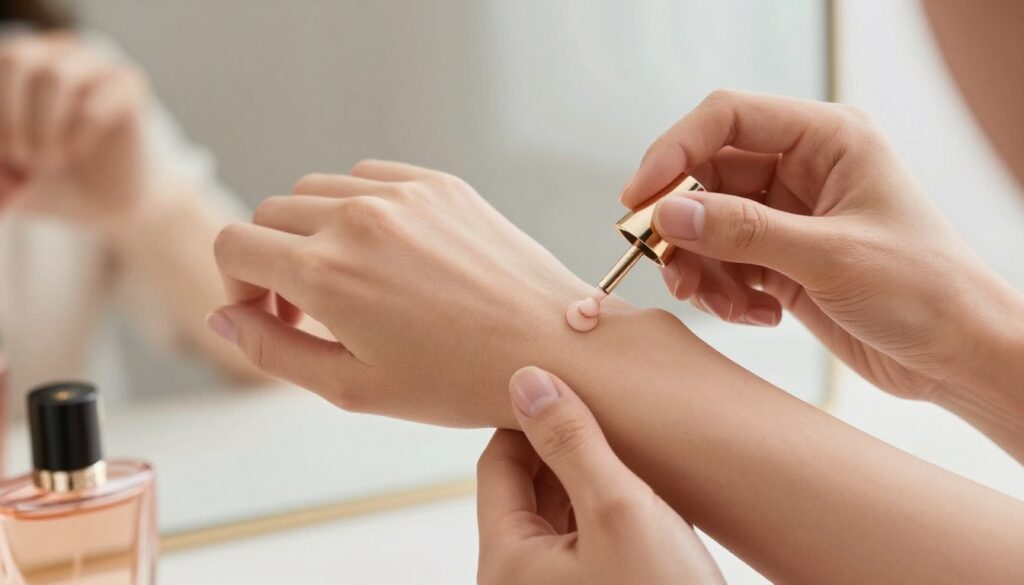 Aplikacja perfum Lancome Tresor na nadgarstek