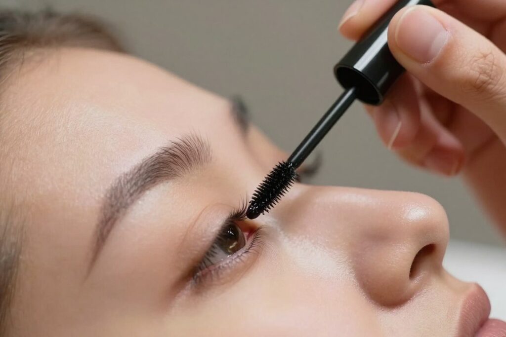 Aplikacja serum odżywczego na rzęsy Aplikacja serum odżywczego na rzęsy