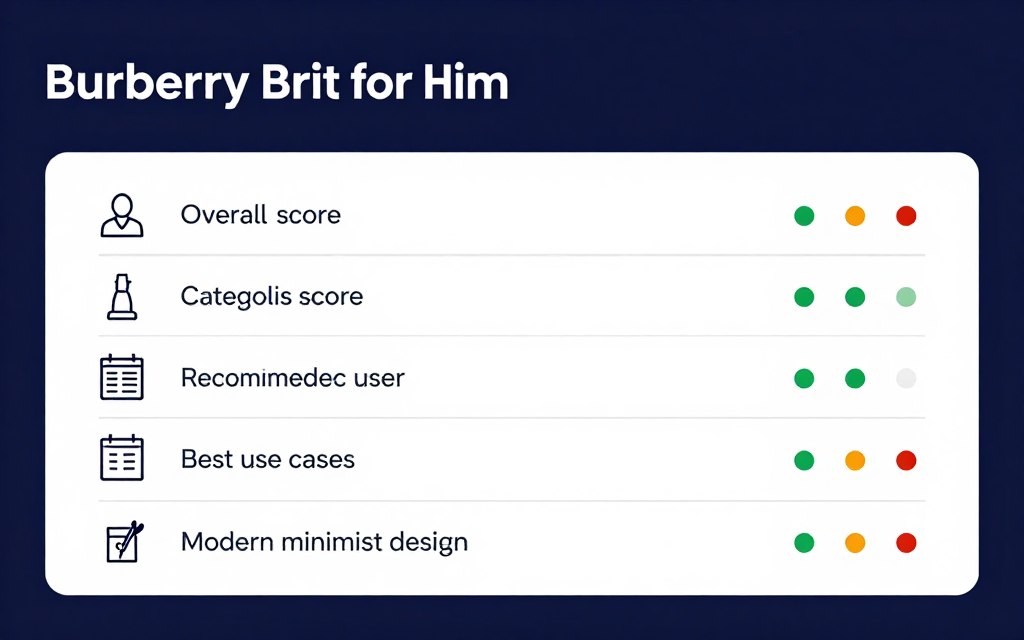 Burberry Brit for Him recommendation summary