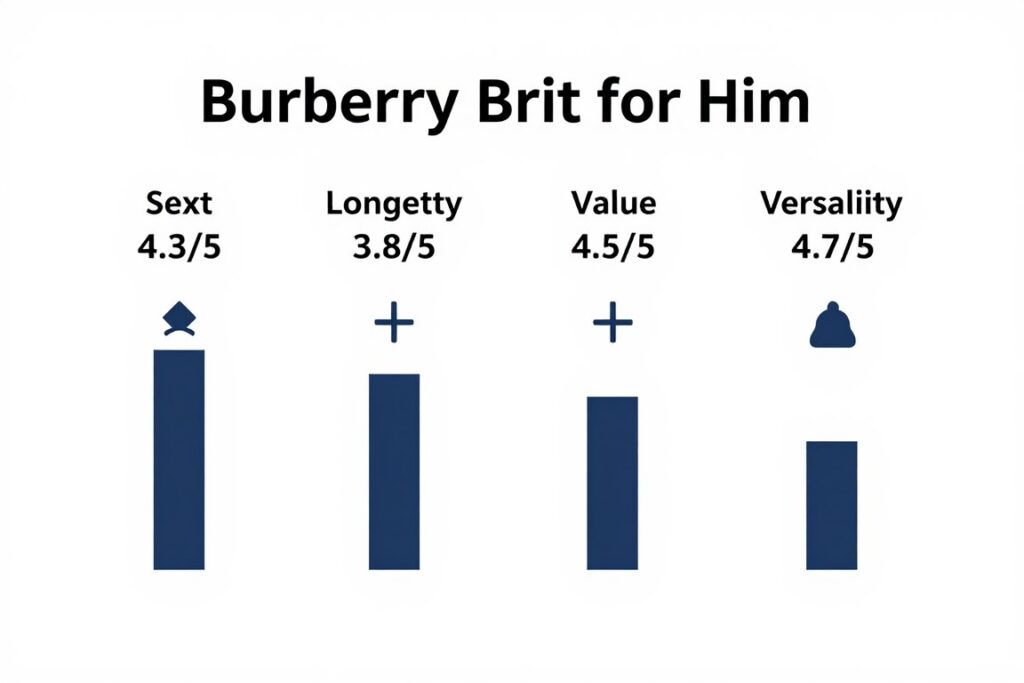 Burberry Brit for Him user ratings and reviews visualization