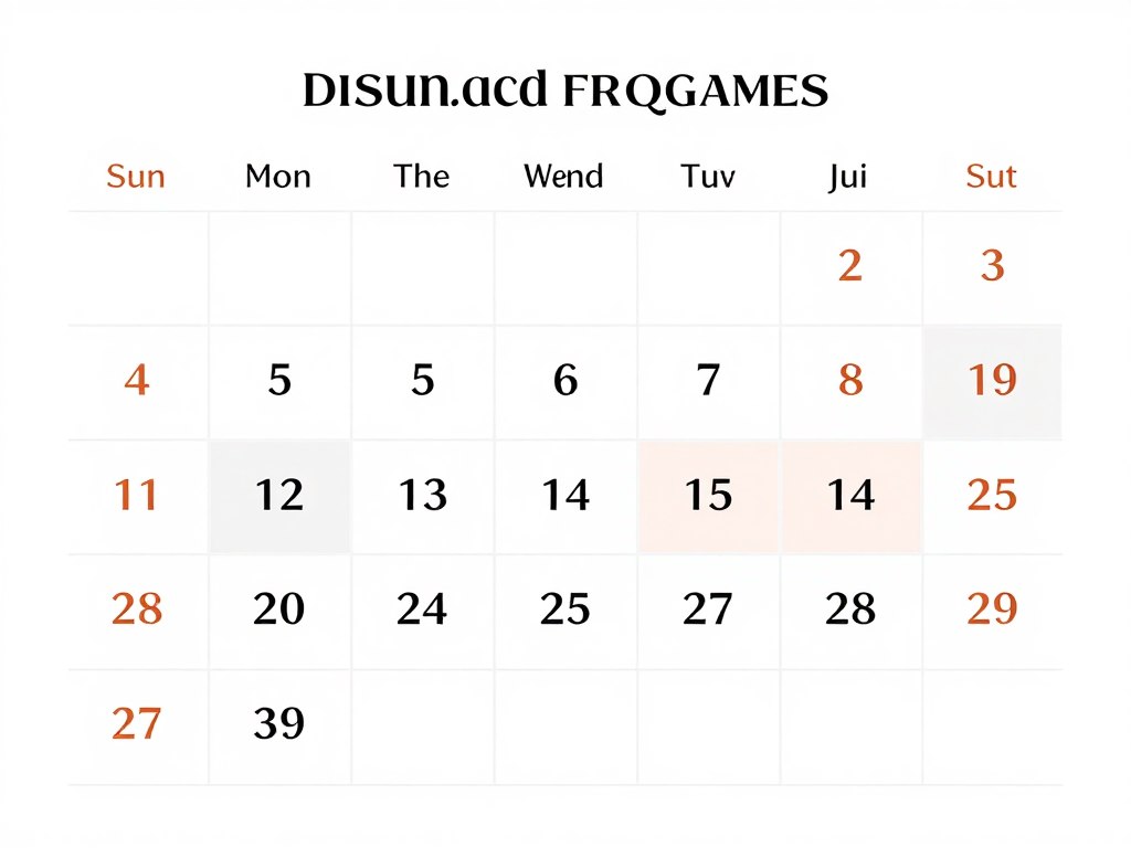 Calendar showing optimal buying periods